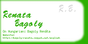renata bagoly business card